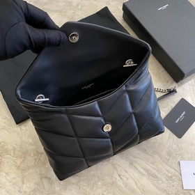 Сумка Saint Laurent YSL LOULOU PUFFER мини, складывается вдвое, н