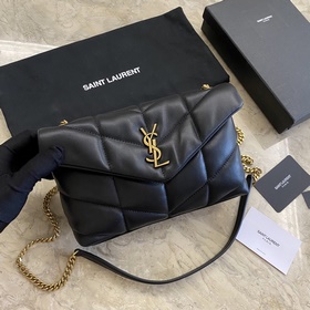 Сумка Saint Laurent YSL LOULOU PUFFER мини, складывается вдвое, н