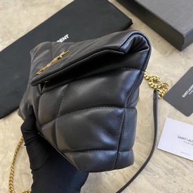 Сумка Saint Laurent YSL LOULOU PUFFER мини, складывается вдвое, н
