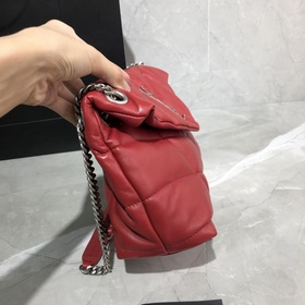 29 см_ 0LOULOU PUFFER Сумка из стеганой кожи ягненка, изготовлена