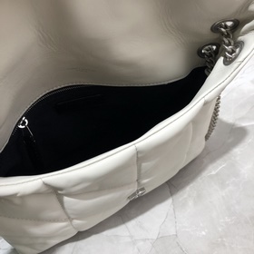 29 см_LOULOU PUFFER Сумка из стеганой кожи ягненка, изготовлена и