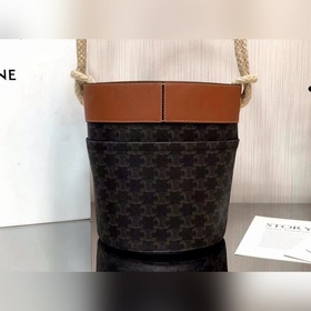 Новинка BUCKET CORDE сумка-ведро с логотипом 16868 Желто-коричнев