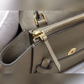 20 см в наличии BELT NANO Сумка из зернистой кожи Модель Су Мин Ю