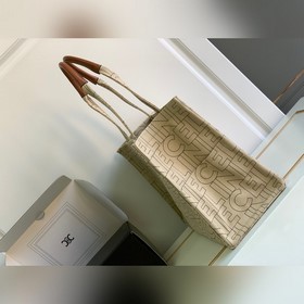 23s Новинка CABAS THAIS Большая сумка для покупок с вышитым Триум