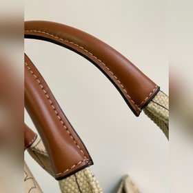 23s Новинка CABAS THAIS Большая сумка для покупок с вышитым Триум