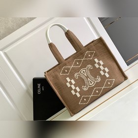 Новинка CABAS THAIS Большая сумка для покупок с вышитым принтом Т