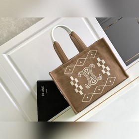 Новинка CABAS THAIS Большая сумка для покупок с вышитым принтом Т