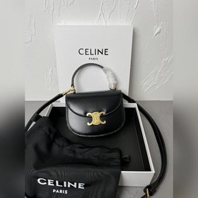 CELINE-23 Новая весенняя коллекция Mini Besace Сумка из гладкой к