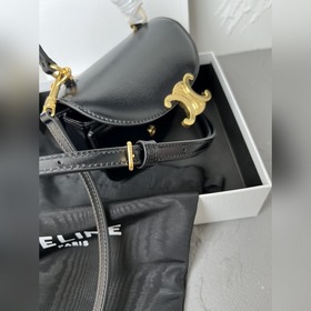 CELINE-23 Новая весенняя коллекция Mini Besace Сумка из гладкой к