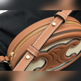 Новинка CELINE | Новый двухцветный маленький лунный пирог. Белая 