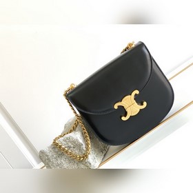 Новинка TEEN BESACE TRIOMPHE Сумка из блестящей кожи с цепочкой Н