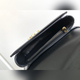 Новинка TEEN BESACE TRIOMPHE Сумка из блестящей кожи с цепочкой Н