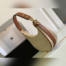 Новинки осень-зима 2023 | Сумка CELINE из канваса с вышитым триум