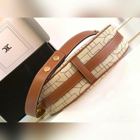 Новинки осень-зима 2023 | Сумка CELINE из канваса с вышитым триум