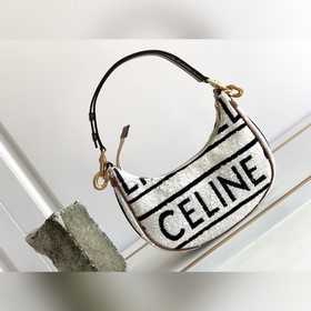 Новинки осени-зимы | Сумка CELINE AVA из ткани с черно-белым прин