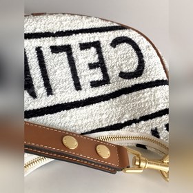 Новинки осени-зимы | Сумка CELINE AVA из ткани с черно-белым прин