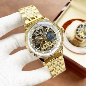 Элегантные мужские часы Longines с впечатляющим ажурным дизайном,