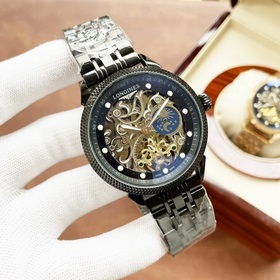 Элегантные мужские часы Longines с впечатляющим ажурным дизайном,