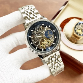 Элегантные мужские часы Longines с впечатляющим ажурным дизайном,
