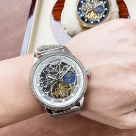 Элегантные мужские часы Longines с впечатляющим ажурным дизайном,