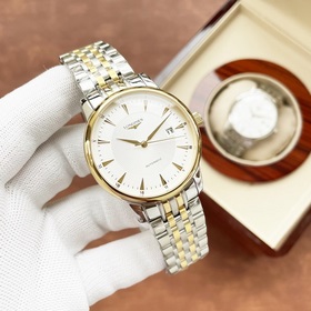 Элегантные мужские часы Longines, классический дизайн с тремя стр