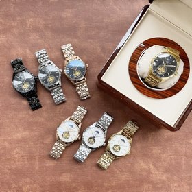 Элегантные мужские часы Longines с большим маятником и лунным кал