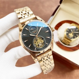 Элегантные мужские часы Longines с большим маятником и лунным кал