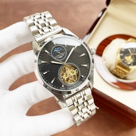 Элегантные мужские часы Longines с большим маятником и лунным кал