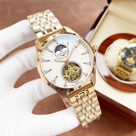 Элегантные мужские часы Longines с большим маятником и лунным кал