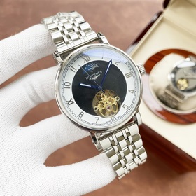 Элегантные мужские часы Longines с большим маятником и лунным кал