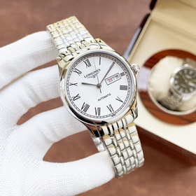 Элегантные мужские часы Longines, классический дизайн с тремя стр