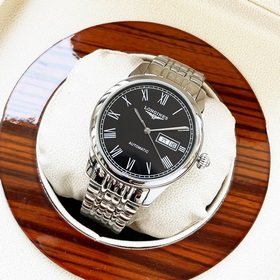 Элегантные мужские часы Longines, классический дизайн с тремя стр
