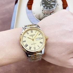 Элегантные мужские часы Longines, классический дизайн с тремя стр