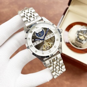 Элегантные мужские часы Longines с впечатляющим ажурным дизайном,