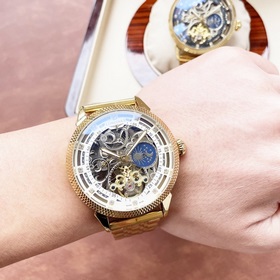 Элегантные мужские часы Longines с впечатляющим ажурным дизайном,
