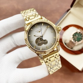 Элегантные мужские часы Longines с классическим тремя стрелками а