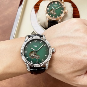 Элегантные мужские часы Longines с классическим тремя стрелками а