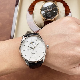 Элегантные мужские часы Longines с четырьмя стрелками указателем 