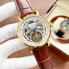 Элегантные мужские часы Longines с впечатляющим ажурным дизайном,