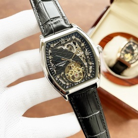 Элегантные мужские часы Longines с впечатляющим ажурным дизайном,