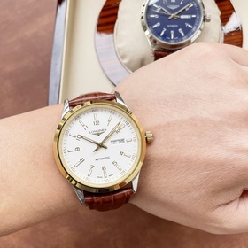 Элегантные мужские часы Longines с классическим дизайном с тремя 