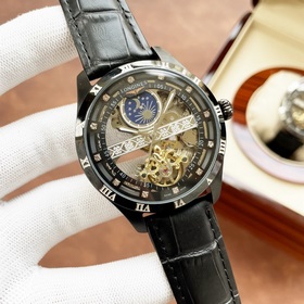 Элегантные мужские часы Longines с впечатляющим ажурным дизайном,