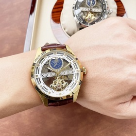 Элегантные мужские часы Longines с впечатляющим ажурным дизайном,