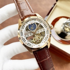 Элегантные мужские часы Longines с впечатляющим ажурным дизайном,