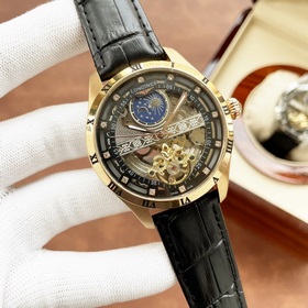 Элегантные мужские часы Longines с впечатляющим ажурным дизайном,