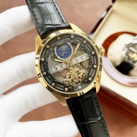 Элегантные мужские часы Longines с впечатляющим ажурным дизайном,