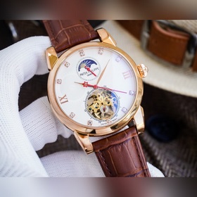 Элегантные мужские часы Longines с большим маятником и фазой луны
