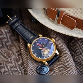 Элегантные мужские часы Longines с большим маятником и фазой луны