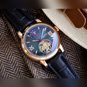 Элегантные мужские часы Longines с большим маятником и лунным кал