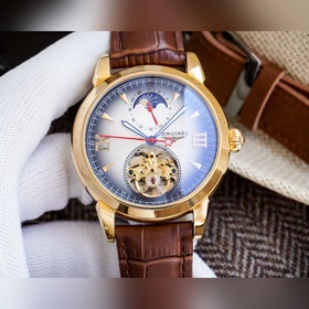 Элегантные мужские часы Longines с большим маятником и лунным кал